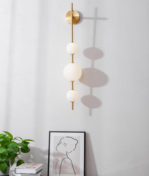Vertical Globe Wall Lamp