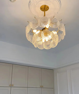 Shell Glass Chandelier