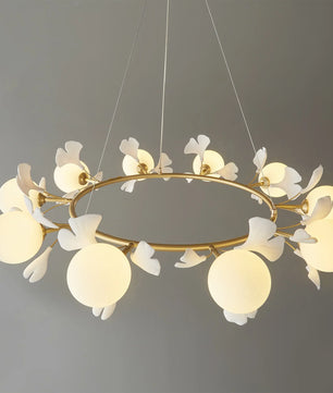 Allanie Gingko Round Chandelier