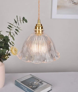 Nordic Retro Flower Glass Pendant Lamp S45
