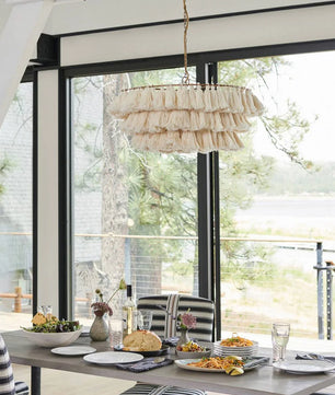 Multicolor Tassel Chandeliers