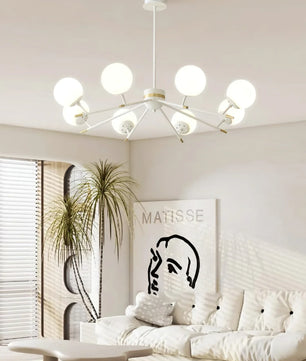 Spherical Beam Chandelier