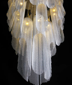 Cascade Silver Chandelier