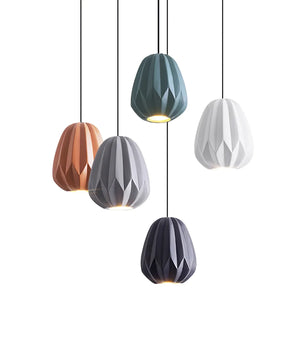 Papaya Resin Pendant Lamp