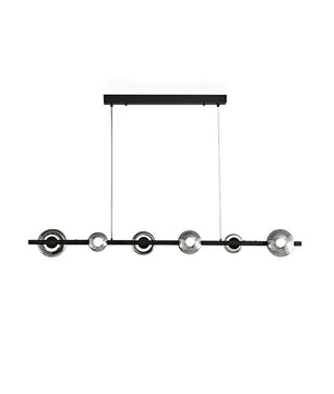 Brass Bar Glass Chandelier