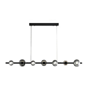 Brass Bar Glass Chandelier