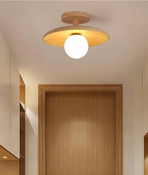 Rustic Wooden Ceiling Lamp S36