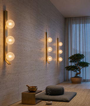 Cristallo Crackle Glass Wall Sconce