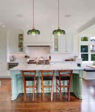 Retro Petal Glass Pendant Light S98