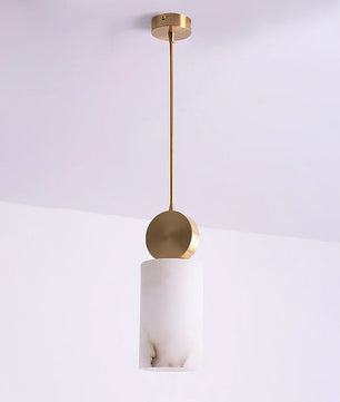 Etruscan Alabaster Pendant Light