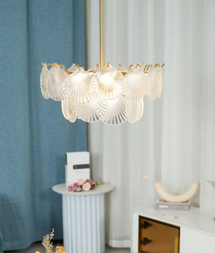 Shell Glass Chandelier
