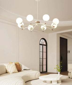 Spherical Beam Chandelier