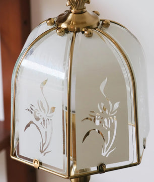 Orchid Glass Table Lamp