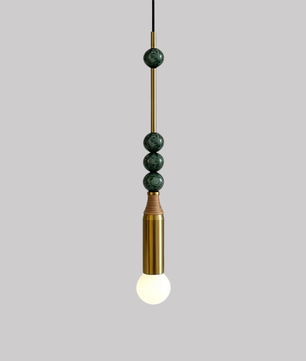 Atelier Marble & Brass Pendant Light