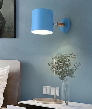 Nordic Macaron Cylinder Rotatable Wall Lamp S38