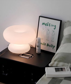 Mushroom Donut Bauhaus Glass Table Lamp S34