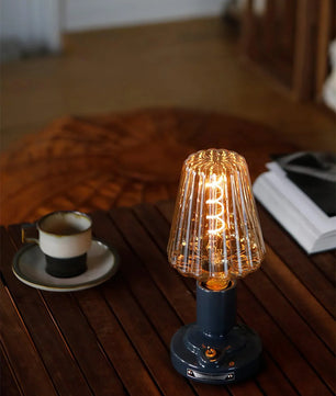 Mushroom Glass Desk Lamp