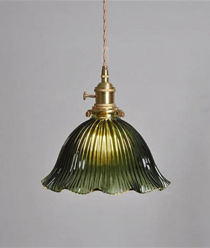 Nordic Retro Flower Glass Pendant Lamp S45