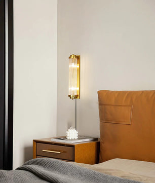 Pillar Offset Plug In Wall Lamp