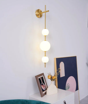 Vertical Globe Wall Lamp