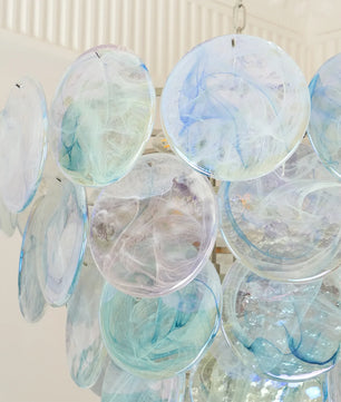 Vistosi Blue Murano Chandelier