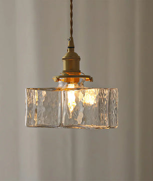 Jewel Glass Brass Pendant Light
