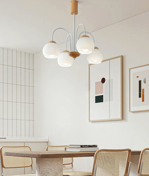 Molecural Wood Chandelier