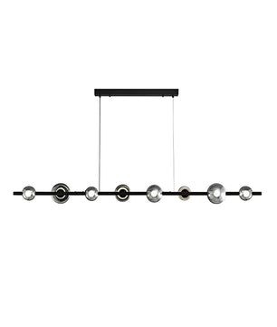 Brass Bar Glass Chandelier