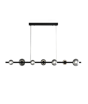 Brass Bar Glass Chandelier