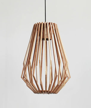 Wood Cage Pendant Lamp