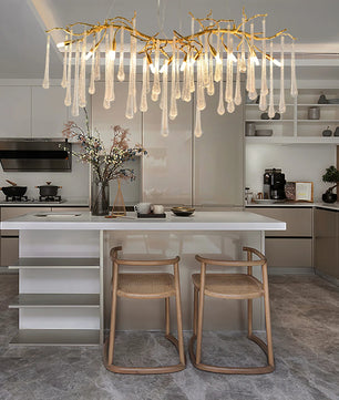 Aqua Makrama Chandeliers