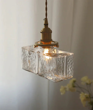 Jewel Glass Brass Pendant Light