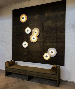 Round Alabaster Wall Lamp