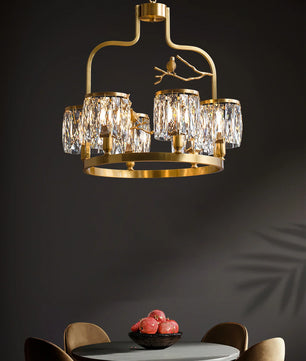 Crystal Bird Chandelier