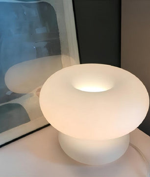 Mushroom Donut Bauhaus Glass Table Lamp S34