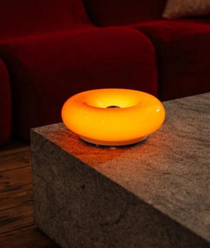 Bauhaus Glass Donut Table / Wall Lamp S77