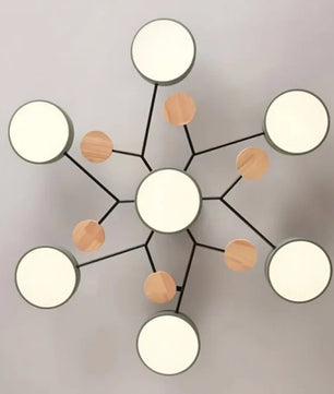 Nordic Branched Disc Metal Ceiling Lamp S117
