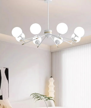 Spherical Beam Chandelier