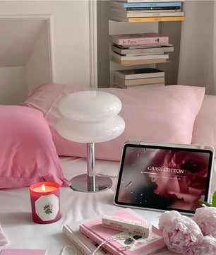 Bauhaus Lollipop Ripple Glass Table Lamp S27