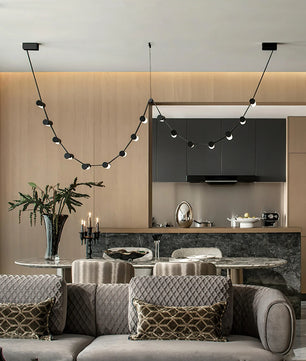 Curve Leather Chandelier