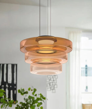 Nordic postmodern creative glass pendant light