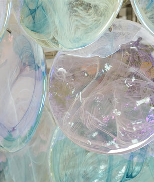 Vistosi Blue Murano Chandelier