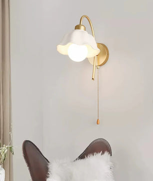 Flower Ceramic Wall Lamp