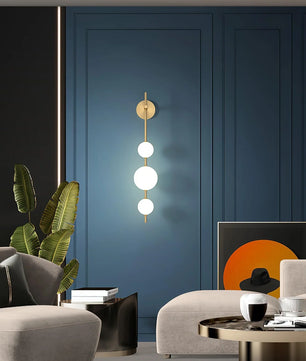 Vertical Globe Wall Lamp