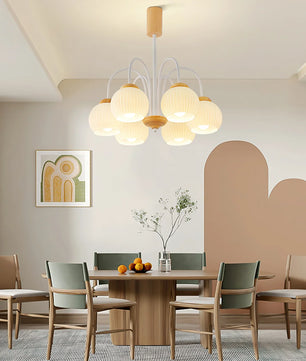 Molecural Wood Chandelier