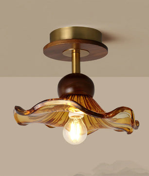 Kapok Wood Ceiling Light