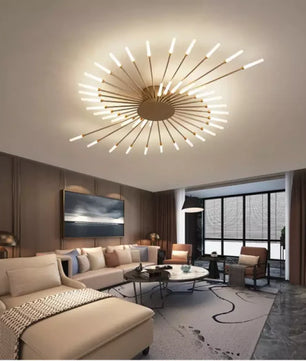 Sputnik Led Fireworks Flush Mount Ceiling Light S40