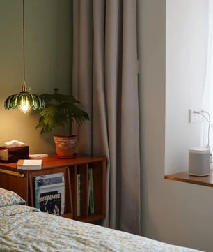 Retro Petal Glass Pendant Light S98