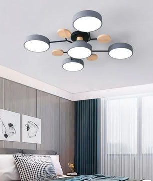Nordic Branched Disc Metal Ceiling Lamp S117