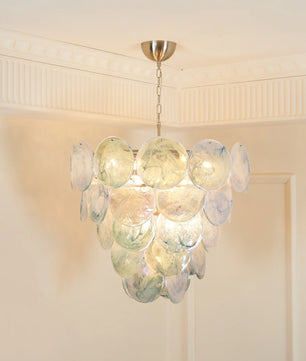 Vistosi Blue Murano Chandelier